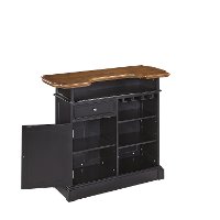 Black Bar & Two Bar Stools - Americana -4