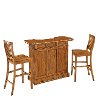 Oak Bar & Two Bar Stools - Americana -3