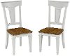 Set of 2 White Dining Chairs - Americana