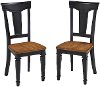Set of 2 Black Dining Chairs - Americana