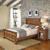 Vintage Natural King Bed & Nightstand - Americana