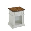 White 1-Drawer Nightstand - Americana