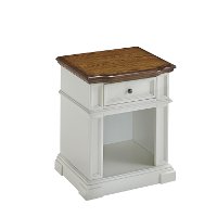 White 1-Drawer Nightstand - Americana