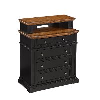 Black Media Chest of Drawers - Americana