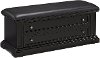Black Upholstered Storage Bench - Americana