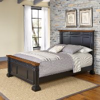Classic Black Queen Bed - Americana
