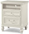 Clearance Gabriella Lace White Nightstand