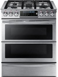 NY58J9850WS Samsung 30 Inch Dual Fuel Slide-in Range - Stainless Steel