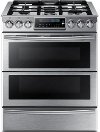 NY58J9850WS Samsung 30 Stainless Steel 5.6 Cu. Ft. Dual Fuel Slide-in Range