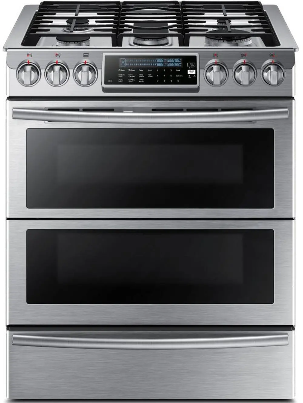 NY58J9850WS Samsung Dual Fuel Range - 5.8 cu. ft. Stainless Steel-1
