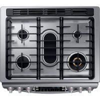 NY58J9850WS Samsung Dual Fuel Range - 5.8 cu. ft. Stainless Steel-3