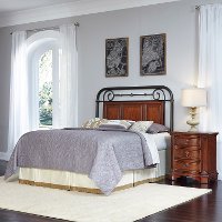 Cherry Queen/Full Headboard & Nightstand - Richmond Hill