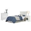 White Twin Headboard, Nightstand & Chest - Naples -2