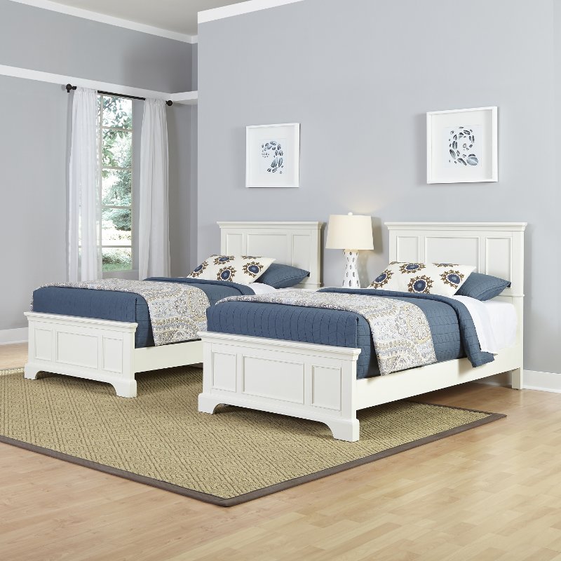 White Two Twin Beds And Nightstand Naples Rc Willey Furniture White Two Twin Beds And Nightstand Naples