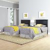 Black Two Twin Headboards & Nightstand - Bedford