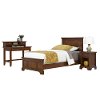 Cherry Twin Bed, Nightstand & Student Desk with Hutch - Chesapeake -2