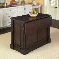 Black Oak Wood Top Kitchen Island - Prairie -2
