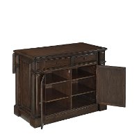 Black Oak Wood Top Kitchen Island - Prairie -3