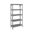 Aged Metal 5-Tier Shelf - Urban Style-2