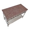 Aged Metal/Wine Colored Concrete Kitchen Island - Urban Style-3