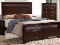 Tamblin Contemporary Brown Queen Panel Bed