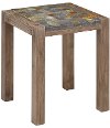 Slate/ Mosaic End Table - Morocco -2