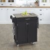 Black Cuisine Cart with Concrete Top - Create-a-Cart