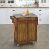 Oak Cuisine Cart with Concrete Top - Create-a-Cart