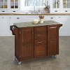 Cherry Kitchen Cart with Concrete Top - Create-a-Cart