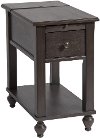 Smokey Brown Chair Side Table - Peterson