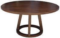 Mendocino Mango Wood Modern 84 Inch Round Dining Table