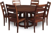 Mango 5 Piece 60 Inch Round Dining Set - Mendocino