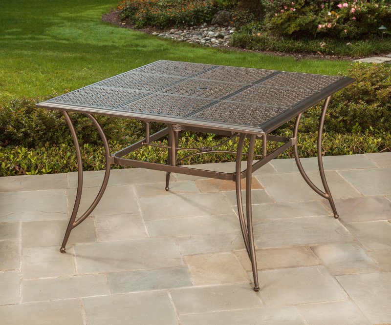 Square Bar Height Patio Outdoor Dining Table Manhattan Rc Willey Square Bar Height Patio Outdoor Dining Table Manhattan