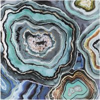 Aqua Agate Canvas Wall Art