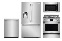 FRG-PRO-FRNG-GAS-KT Frigidaire Professional Kitchen Appliance Package - Smudge-proof Stainless Steel