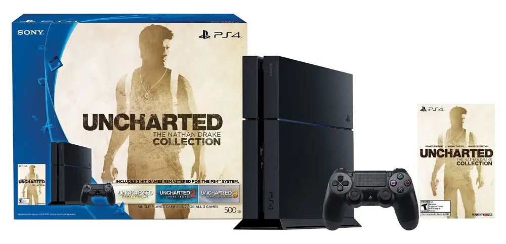 PS4 - 500GB Bundle with Uncharted: The Nathan Drake Collection-1