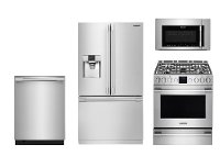 FRG-PRO-24GAS-FRNG Frigidaire 4 Piece Kitchen Appliance package with Gas Range - Stainless Steel