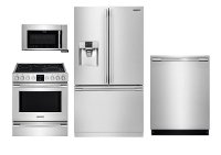 KIT Frigidaire Professional Kitchen Appliance Package with Electric Range - Stainless Steel