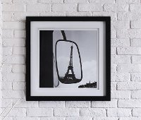 Eiffel Tower Mirror Reflection Framed Wall Art