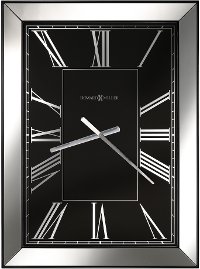 Black and Mirror Ceara Wall Clock
