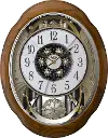 Oak Joyful Meditation Musical Wall Clock