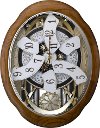 Oak Joyful Meditation Musical Wall Clock-2
