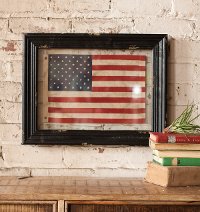 Small Framed American Flag