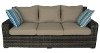 12CO57A-W-3D-1,SOFA Clearance Woven Outdoor Patio Sofa - Tortola