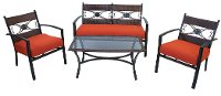 4 Piece Patio Deep Seating