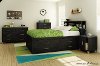9005209 Black Full Captain Bed with 4 Drawers (54 Inch) - Lazer -3
