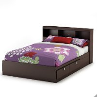 9000D1 Chocolate Full Size Mates Bed with 4 Drawers (54 Inch) - Karma