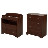 9022A2 Cherry Changing Table and 4-Drawer Chest - Fundy Tide -2