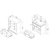 9024A2 Espresso Changing Table and 4-Drawer Chest - Fundy Tide -3