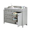 9020333 Soft Gray Changing Table with Removable Changing Station - Cotton Candy -3
